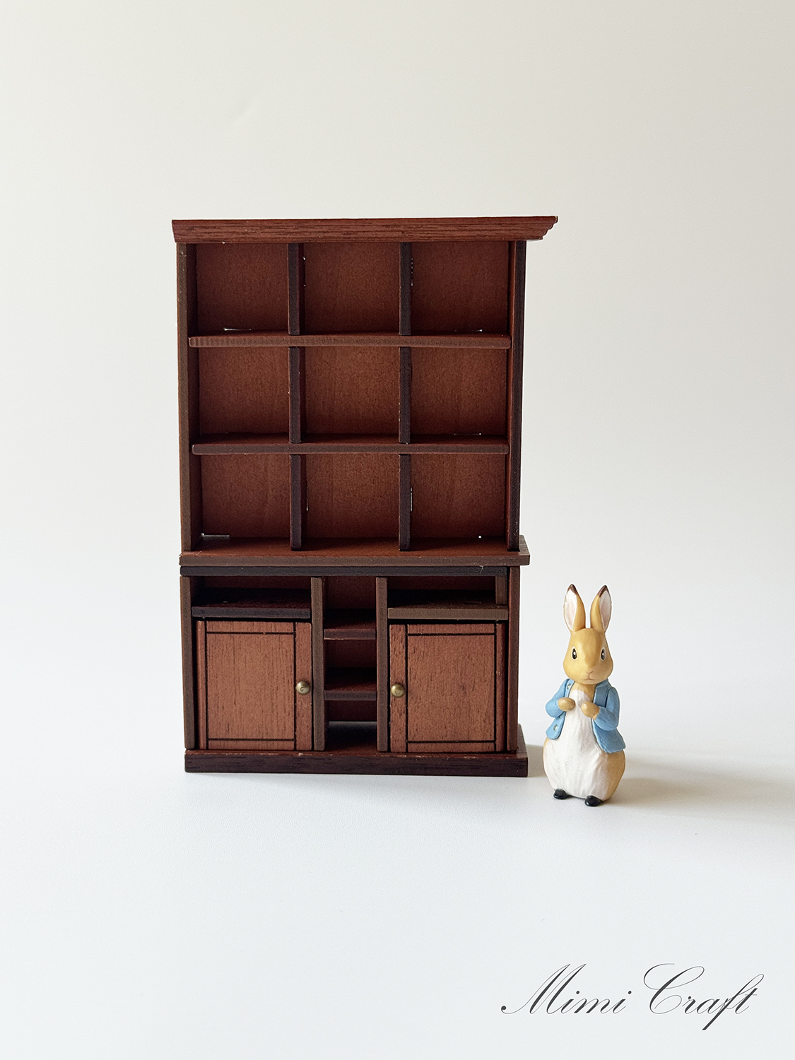 【2号制作レビュー】ピーターラビットの世界イングリッシュガーデン＆ハウス【ピーターのフィギュア・キャビネットと木箱】