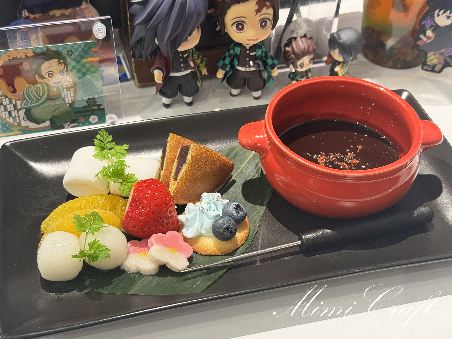 【ufotablecafe】第4期狛治と恋雪メニュー「もうどうでもいい」チョコレートフォンデュ