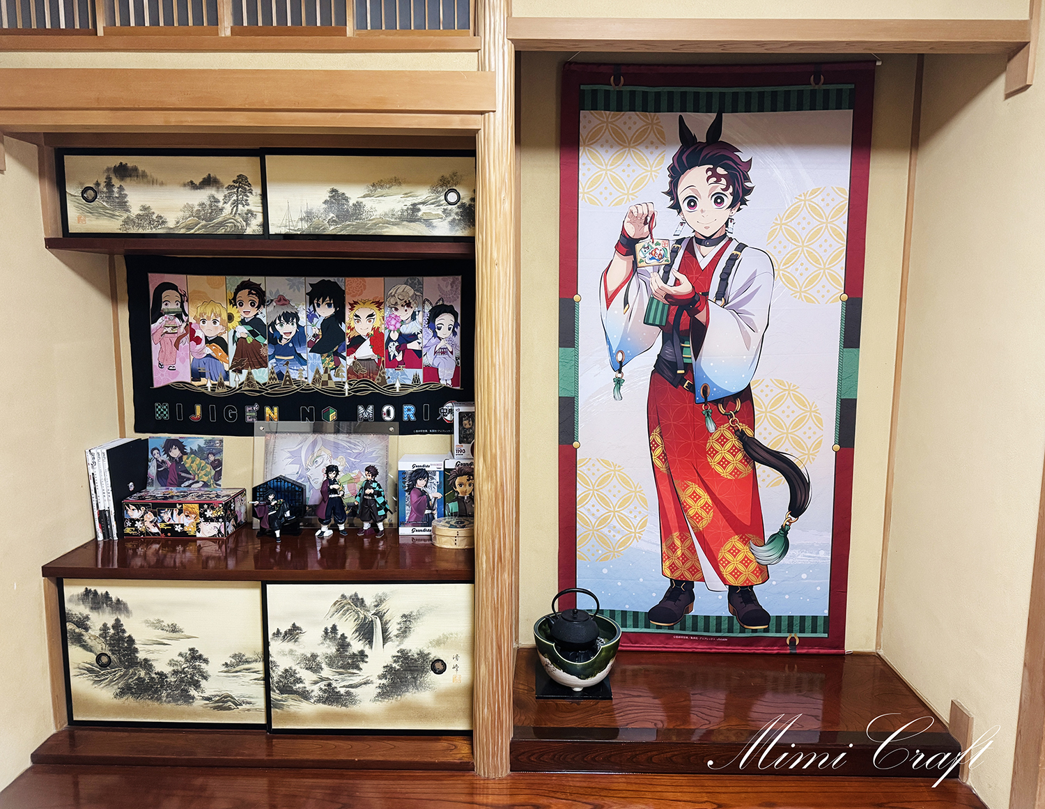 ufotable干支2026【午年イベント開催中のカフェに行ってきたよ】グッズの竈門炭治郎の等身大絵巻