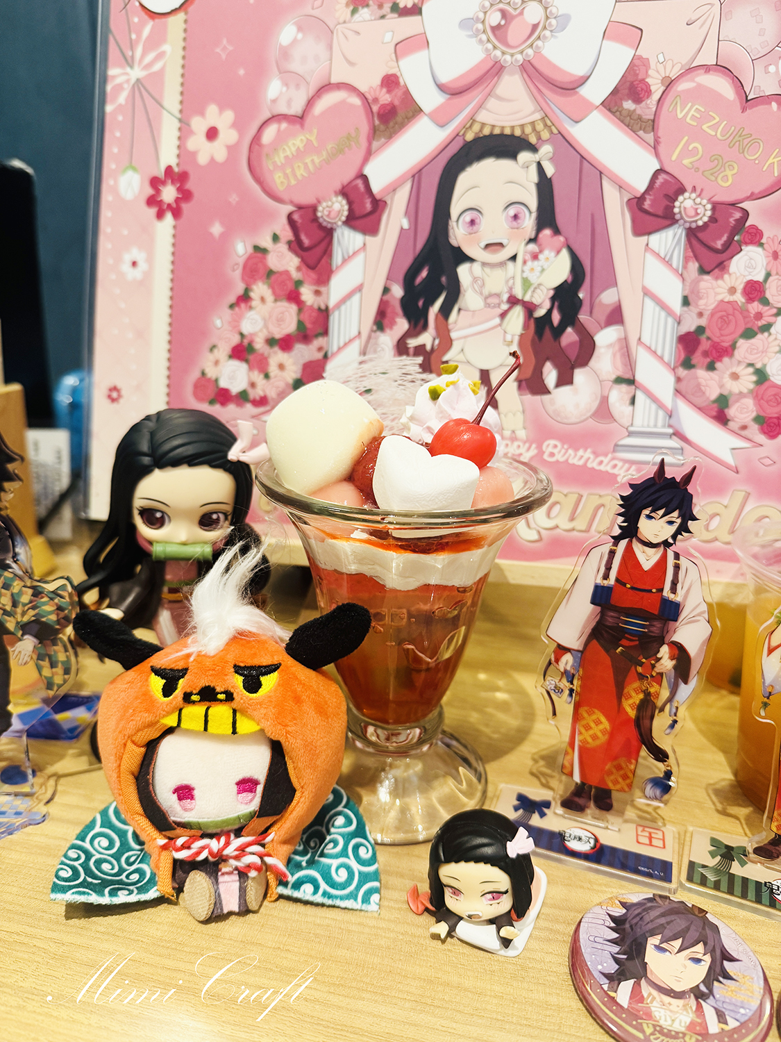 【ufotablecafe】禰豆子ちゃんの誕生祭2025飲食レポ【カフェの飾り・バースデースタンプも】