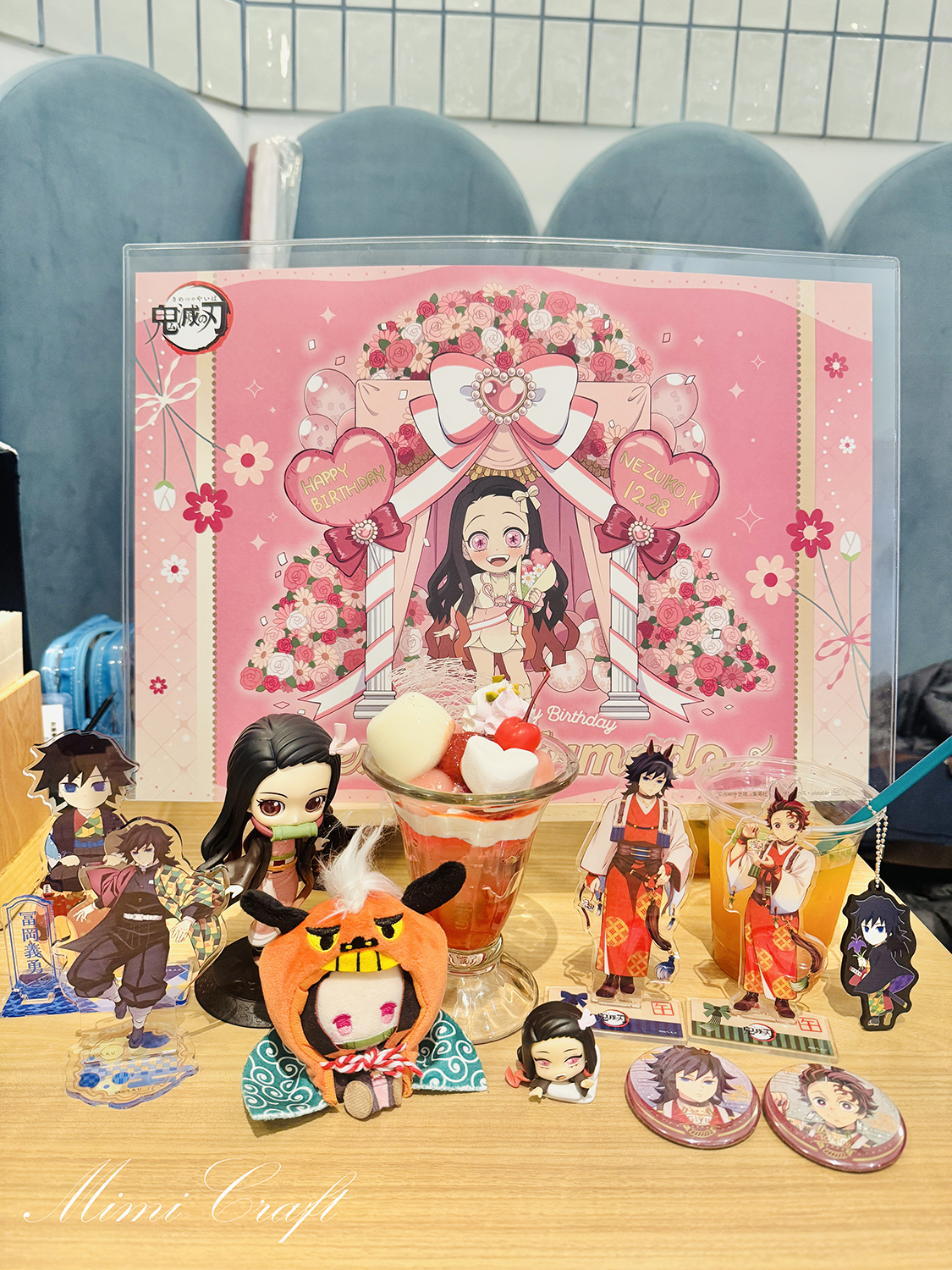 【ufotablecafe】禰豆子ちゃんの誕生祭2025飲食レポ【カフェの飾り・バースデースタンプも】