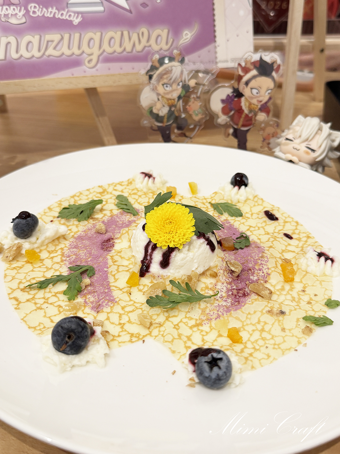 ufotablecafe2026年の不死川玄弥のバースデーデザート